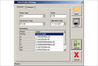 9940 IO Toolkit for Calibration Software, Probe Settings Dialog