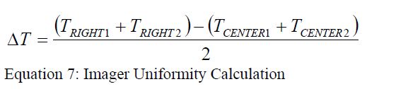Equation 7. Imager Uniformity Calculation